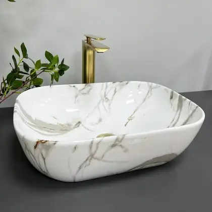 VBI RAVENNA AIAX GLOSSY Умивальник накладний, глянцевий (VBI-011205)