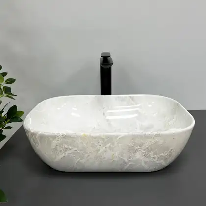 Умывальник (раковина) VBI RAVENNA LIGHT STONE накладной (VBI-011206)