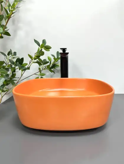 VBI Arezzo Terracotta Matt Умивальник накладний, теракотовий матовий (VBI-013204)