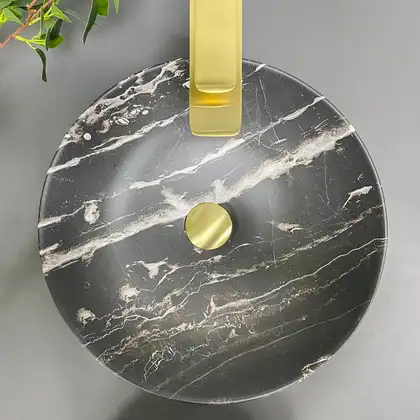 VBI AMALFI BLACK ONYX Умивальник накладний, чорний матовий (VBI-013403)