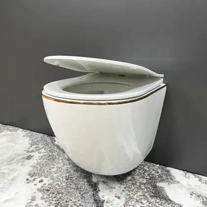 VBI VULCANO GOLD EDGE Підвісний унітаз (VBI-020402)