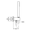 Душовий гарнітур Grohe Euphoria Cube Stick (колір - хром), 1 вид струменя  26405000G
