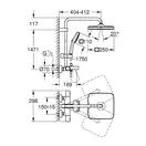 Grohe Tempesta System 250 Cube Душова система для ванни, чорний матовий (266912431)