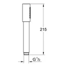 Лійка для душу Grohe Rainshower Aqua Stick 1 вид струменя (колір - холодний світанок)  26866GL0
