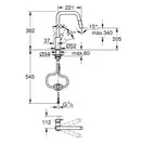 Grohe Eurosmart Змішувач для кухні, чорний матовий (306192430)