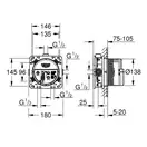 Душова система прихованого монтажу Grohe Grohtherm SmartControl (колір - холодний світанок)  SET-29119GL0