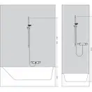Hansgrohe Crometta 1jet Green Душовий гарнітур, хром/білий (26554400)