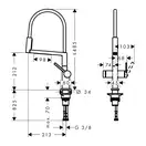 HANSGROHE Talis Select M54 Змішувач для кухні, чорний матовий (72861670)
