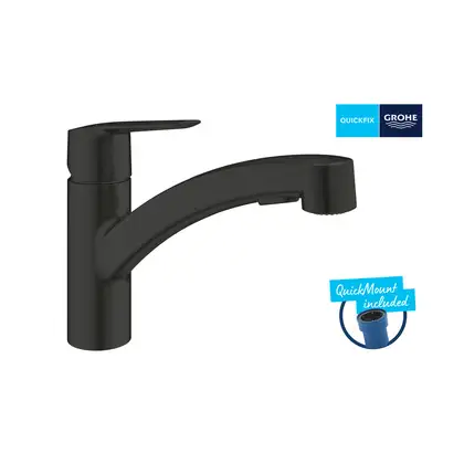 Grohe QuickFix Start Змішувач для кухні, чорний матовий (303072431)