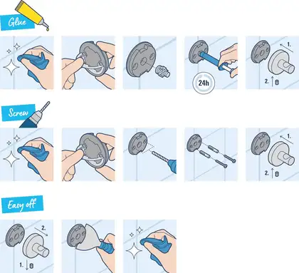 Йоршик підвісний Grohe QuickFix Start Cube, хром  40977000