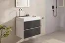 Раковина Hansgrohe Avalegra AquaUnit 78 х 47,5 х 10 см, без переливу, з функцією QuickClean+, із змішувачем, Brushed Black Chrome  22473340