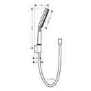 Душовий гарнітур Hansgrohe Raindance Alive Select S 3Jet EcoSmart, шланг 160 см, Brushed Bronze  24611140