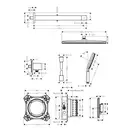 Hansgrohe Raindance Alive Q Душ прихов. монтажу, чорний мат (24620670)