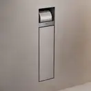 Вбудований тримач для йоржика та туалетного паперу Hansgrohe XtraStoris Rock, колір - Brushed Stainless Steel 56062800