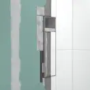 Вбудований тримач для йоржика та туалетного паперу Hansgrohe XtraStoris Rock, колір - Brushed Stainless Steel 56062800
