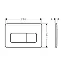 Клавіша змиву Hansgrohe iFrame Original Q, Chrome  66001000