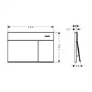 HANSGROHE iFrame E Клавіша змиву, Polished Gold (66003990)