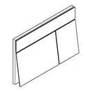 HANSGROHE iFrame E Клавіша змиву, Polished Gold (66003990)
