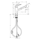 Hansgrohe Focus M41 EcoSmart Змішувач кухонний, хром (71865000)