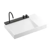 Раковина Hansgrohe Avalegra AquaUnit 78 х 47,5 х 10 см, без переливу, з функцією QuickClean+, із змішувачем, Brushed Black Chrome  22473340