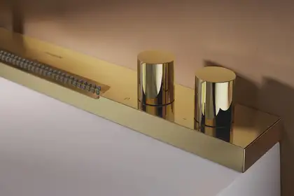 Раковина Hansgrohe Avalegra AquaUnit 78 х 47,5 х 10 см, без переливу, з функцією QuickClean+, із змішувачем, Polished Gold Optic  22473990
