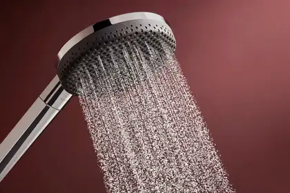 Душова система з термостатом Hansgrohe Raindance Alive Q 210/340 1jet EcoSmart з ShowerSelect Comfort, (колір - хром)  24591000