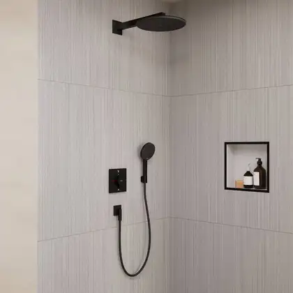 Hansgrohe Raindance Alive S 300 Душова система, чорний мат (24630670) Hansgrohe Raindance Alive S 300 Душова система, чорний мат (24630670)