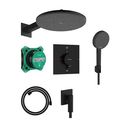Hansgrohe Raindance Alive S 300 Душова система, чорний мат (24630670) Hansgrohe Raindance Alive S 300 Душова система, чорний мат (24630670)