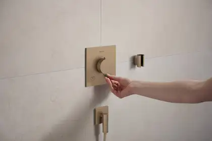 Шлангове приєднання Hansgrohe Fixfit Fine E (колір - шліфована бронза)  28883140