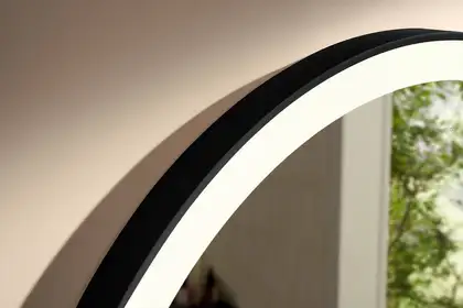 Дзеркало з підсвічуванням Ø900 мм Hansgrohe Xarita Lite S, чорний матовий  54967670