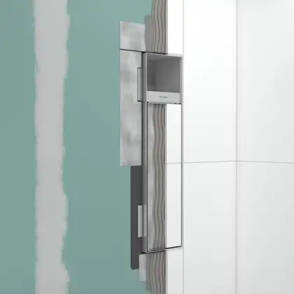 Вбудований тримач для йоржика та туалетного паперу Hansgrohe XtraStoris Rock, колір - Brushed Stainless Steel 56062800 Вбудований тримач для йоржика та туалетного паперу Hansgrohe XtraStoris Rock, колір - Brushed Stainless Steel 56062800