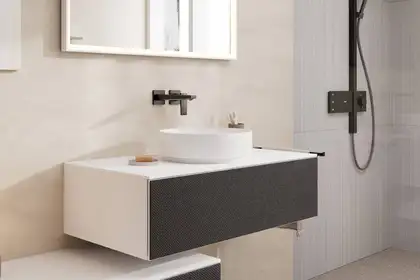 Раковина накладна на стільницю Ø40 х h12 см Hansgrohe Xuniva Evo S (без переливу, Matt White)  60323700
