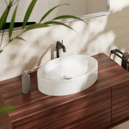 Раковина накладна на стільницю 40х55 см (покриття SmartClean) Hansgrohe Xuniva D  61072450