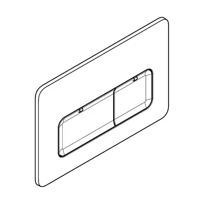 Клавіша змиву Hansgrohe iFrame Original Q, Chrome  66001000