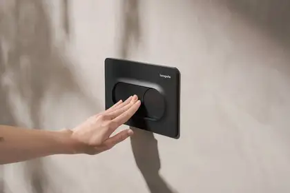 Hansgrohe iFrame Original S Кнопка змиву, Матовий чорний (66002670)