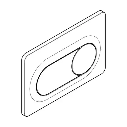 Hansgrohe iFrame Original S Кнопка змиву, Матовий чорний (66002670)