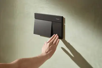 Клавіша змиву Hansgrohe iFrame E, чорний хром (66003340)