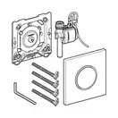Клавіша змиву Geberit Sigma 10 (панель та клавіші - чорний мат, декоративне кільце - чорний глянець)  116.025.16.1