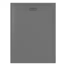 Зовнішня інсталяція для унітазу для підлоги 114 см Geberit Monolith Plus (фронтальна панель - скло лава / бічна панель - алюміній чорний хром)  131.233.JK.7