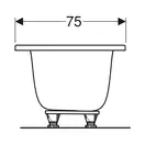 Раковина Geberit One 75 х 48 см  505.004.00.1