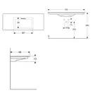 Раковина Geberit One 120 х 48 см  505.016.00.1