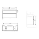 Раковина Geberit One 120 х 48 см  505.016.00.1