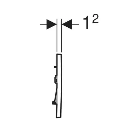 Geberit Sigma 10 Клавіша змиву, хром мат/полірований (115.890.SN.6)