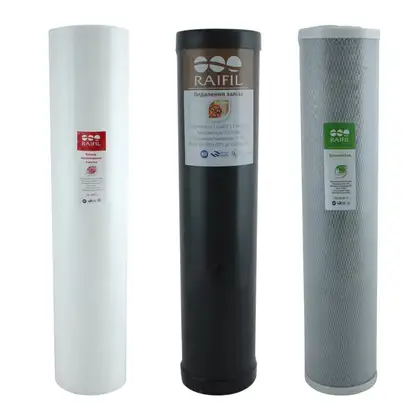 Комплект картриджів Big Blue 10 "Raifil IRON-CBC (знезалізнення) (1.0)