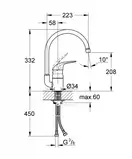 Grohe Eurosmart M-Size Набор смесителей, хром (123248MK)