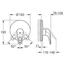 Змішувач для душу прихованого монтажу Grohe Eurostyle (19507LS3)