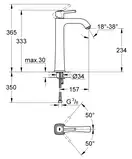 Змішувач на стільницю для раковини XL-розміру Grohe Grandera (23313000)