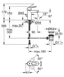 Grohe BauLoop Змішувач для раковини, хром (23335000)