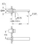 Grohe Eurocube Смеситель для раковины, хром (23447000)