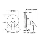 Grohe Eurosmart New Змішувач прихованого монтажу, хром (24043003)